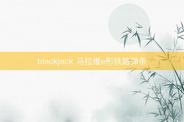 blackjack 马拉维e形铁路弹条